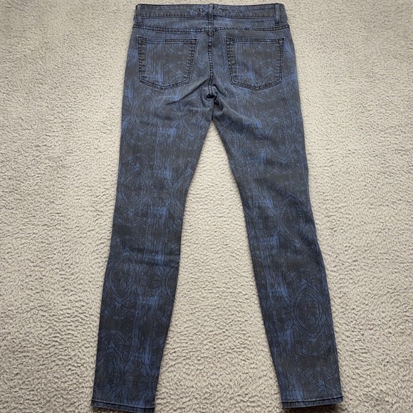 Rich & Skinny Jeans Womens 28 Blue Black Rockstar Skinny Leg Goth Academia Punk - Picture 11 of 14